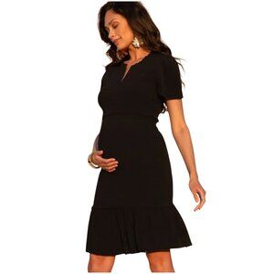 Seraphine Black Maternity Dress